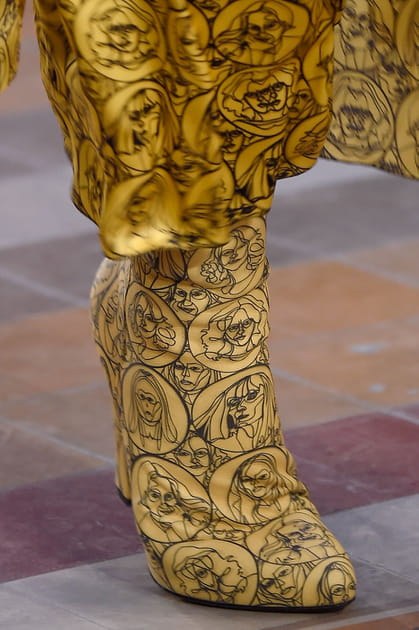 Les bottes imprim&eacute;es assorties du d&eacute;fil&eacute; Sonia Rykiel
