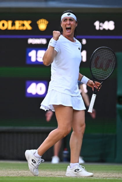 La joueuse de tennis Ons Jabeur à Wimbledon en 2022