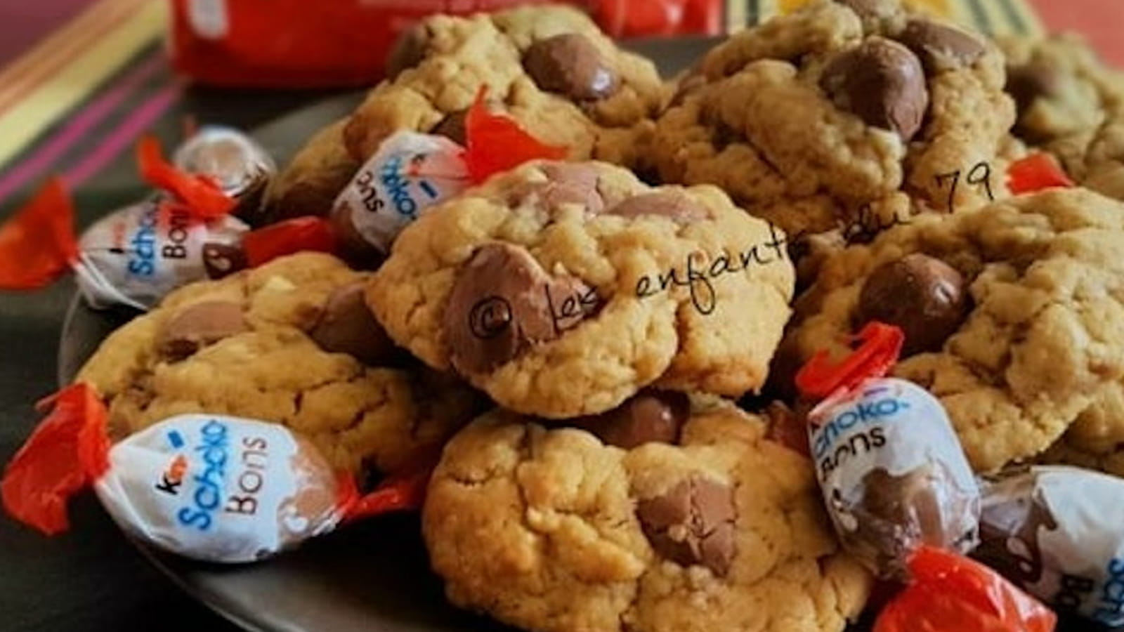 Cookies aux Kinder schoko-bons