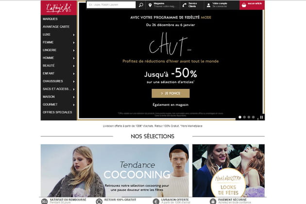 Le e-shop des Galeries Lafayette