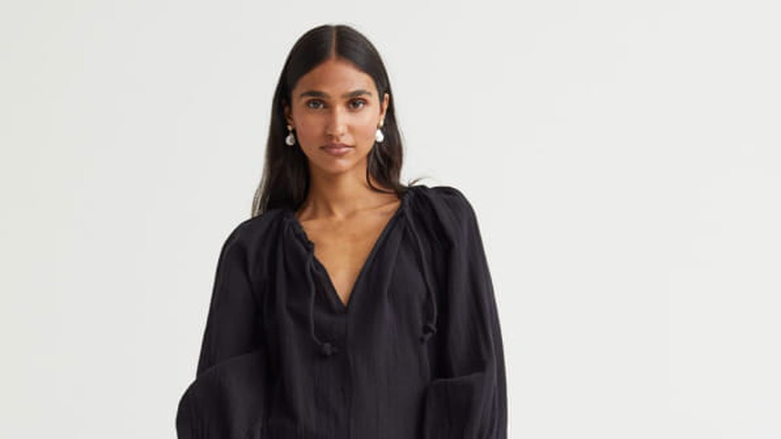 Robe à manches ballon H&M