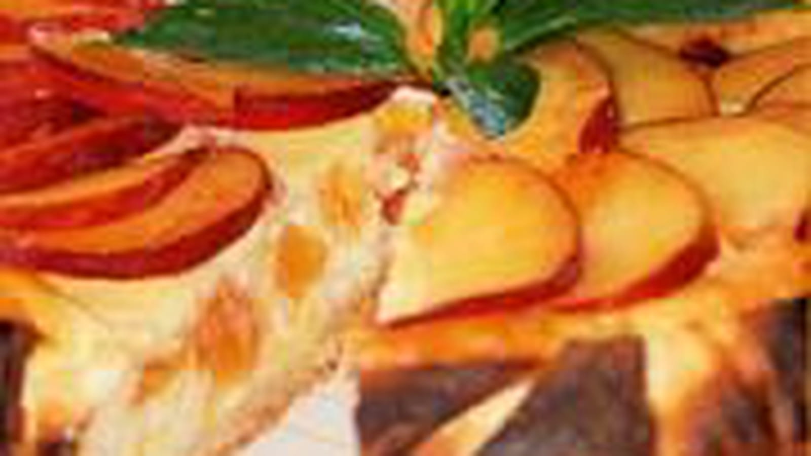 Cheesecake aux pêches