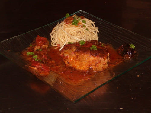 Longe de porc à la tomate