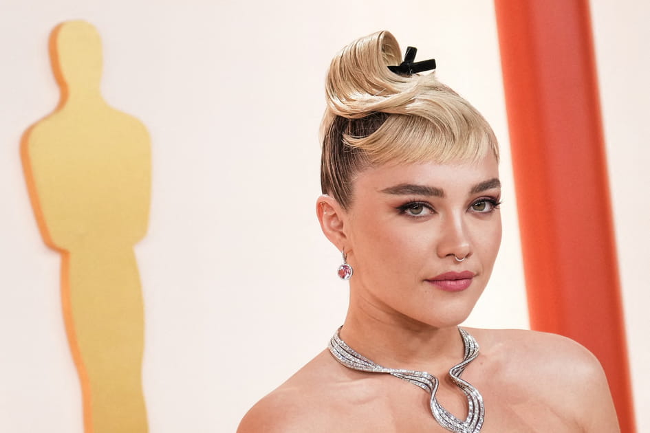 Le chignon arty de Florence Pugh