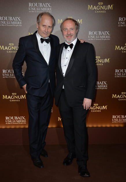 Hippolyte Girardot et Arnaud Desplechin &agrave; la soir&eacute;e Magnum