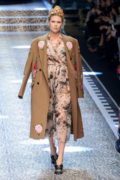 Alexandra Richards au d&eacute;fil&eacute; Dolce & Gabbana