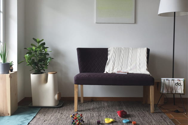 Un pot de fleurs composteur par les Transfarmers