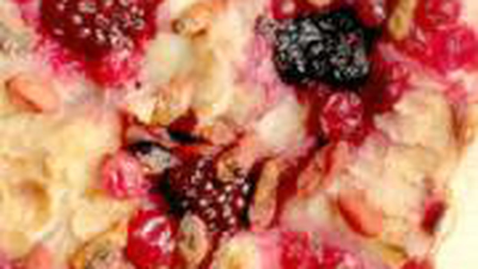 Pain perdu aux fruits rouges et aux baies de goji
