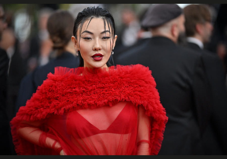 Jessica Wang, th&eacute;&acirc;trale avec son ombr&eacute; lips