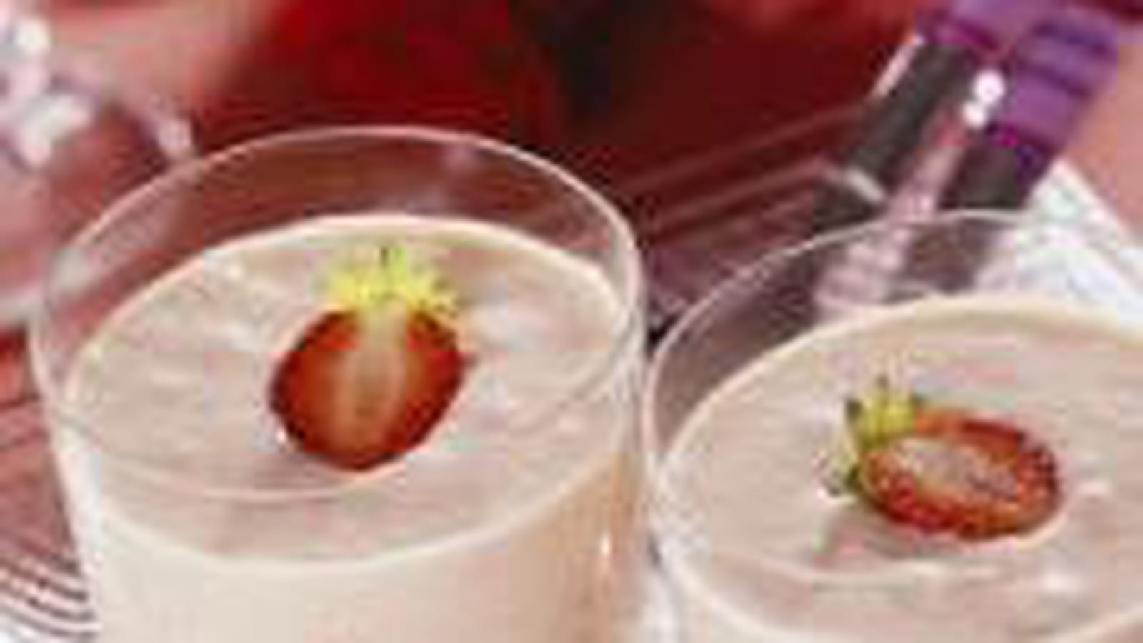 Sabayon glacé aux fraises