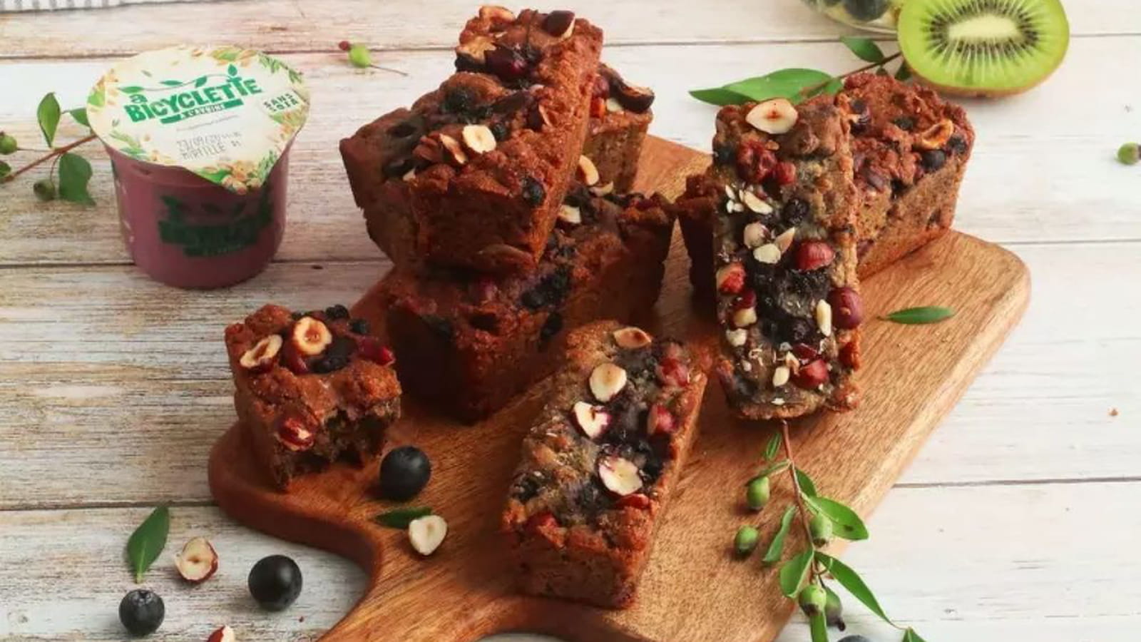 Energy cake myrtille vegan et sans gluten 