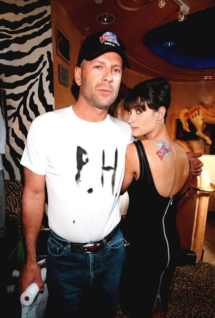 Avec Demi Moore en 1995