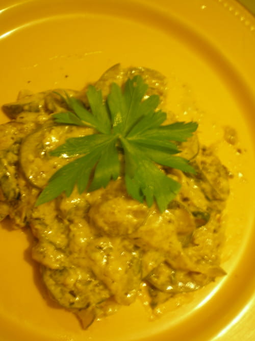 Courgettes à la crème