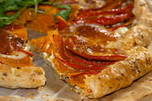 Tarte comme une rustique au potimarron, ricotta et scarmoza fumée : Etape 2