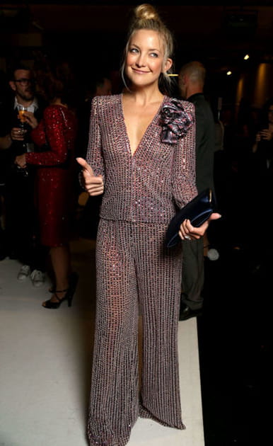 Kate Hudson, mutine au d&eacute;fil&eacute; Giorgio Armani Priv&eacute;