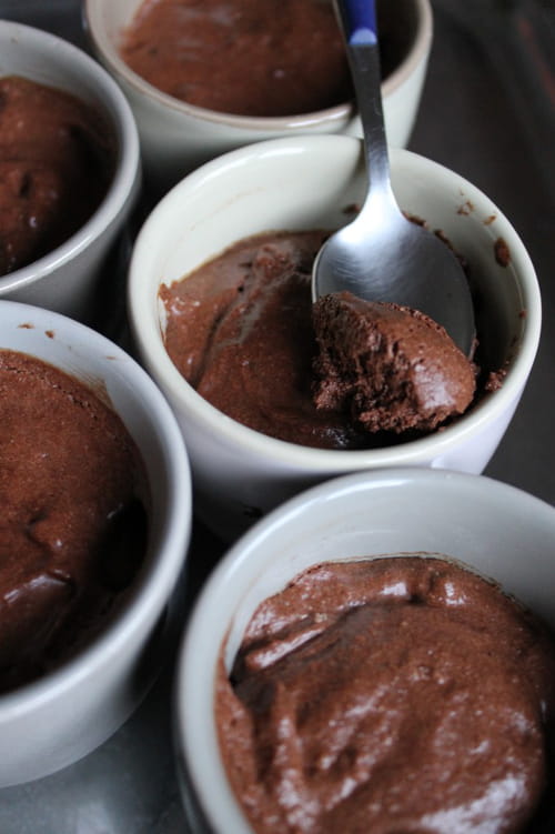 Mousse au chocolat au café et au rhum