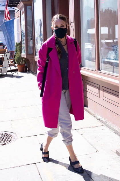 FLOP : Sarah Jessica Parker en pantacourt et talons