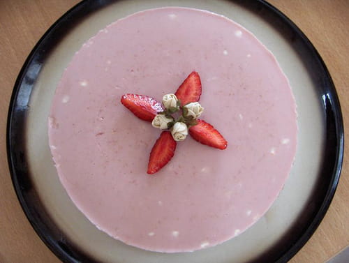 Bavarois à la fraise