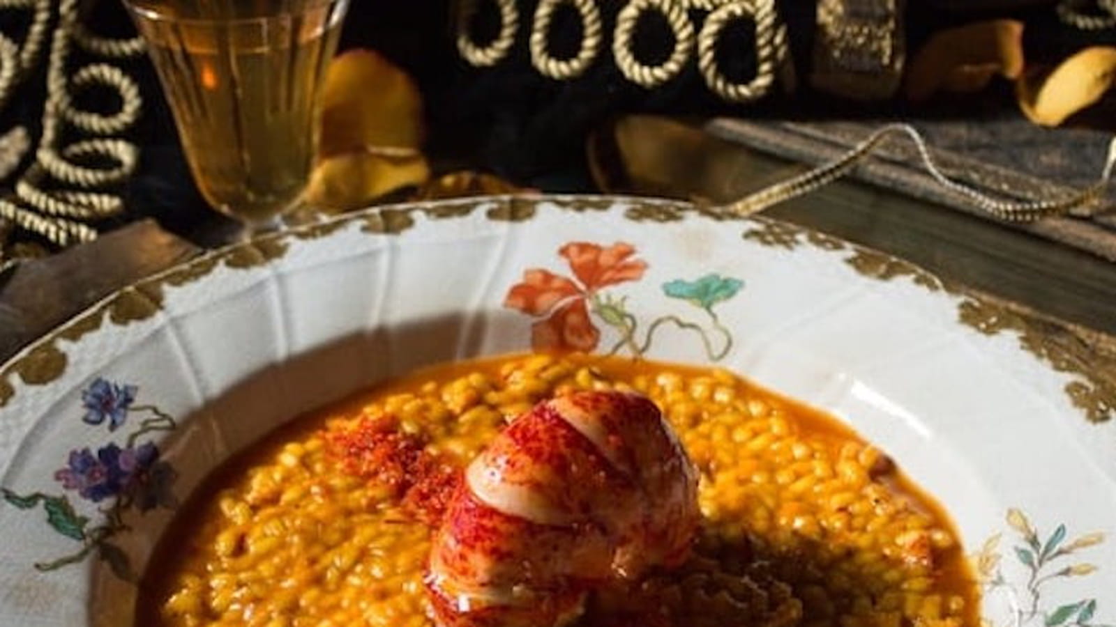 Risotto de homard alla milanese