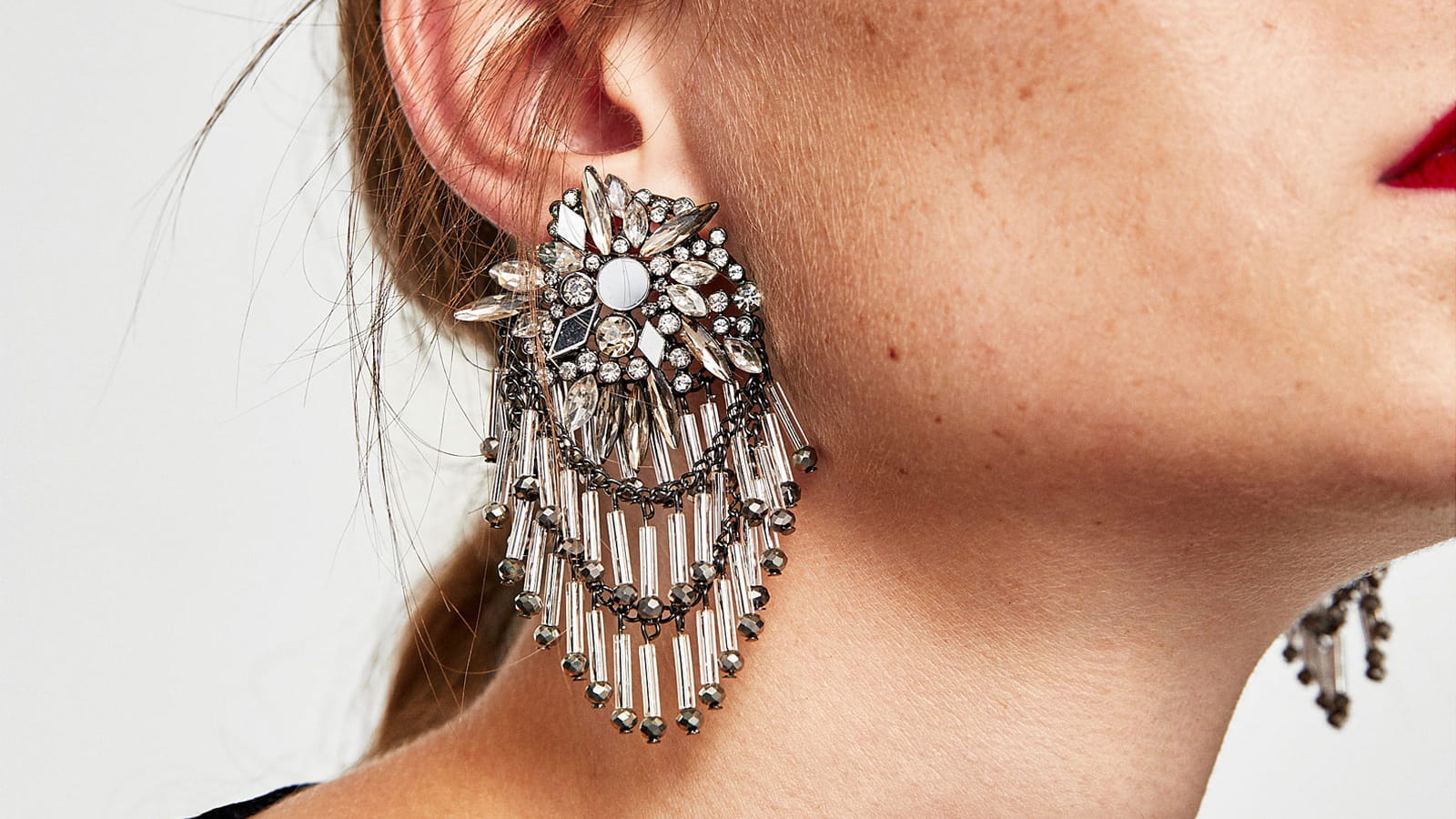 Boucles d'oreilles argentées
