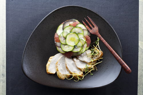 Émincé de poulet fermier et tian