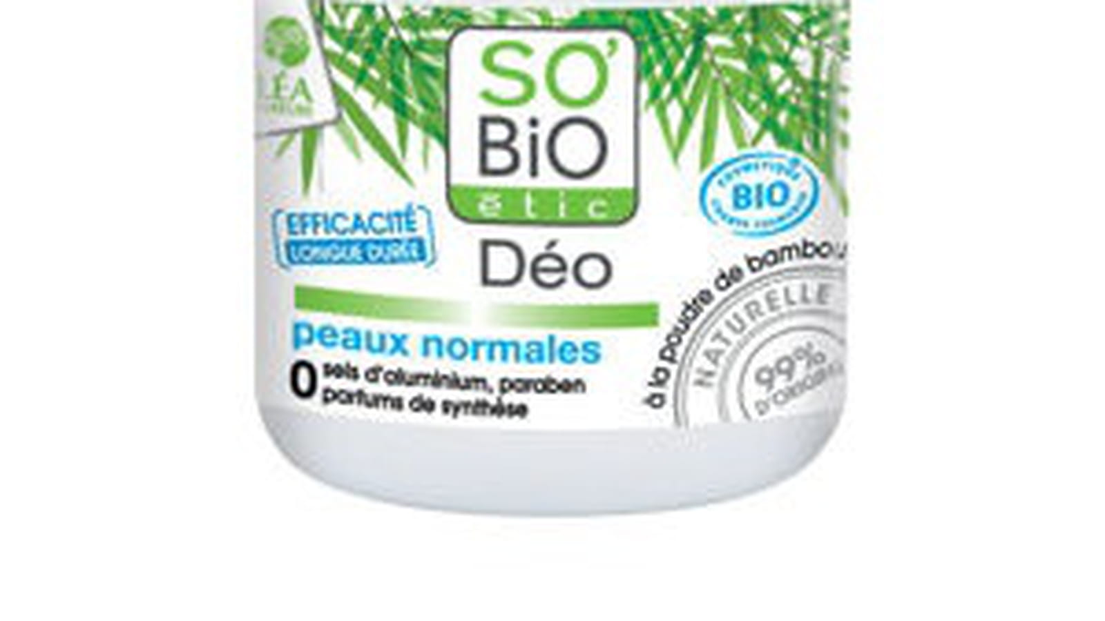 Déodorant bille à la poudre de bambou de So' Bio étic