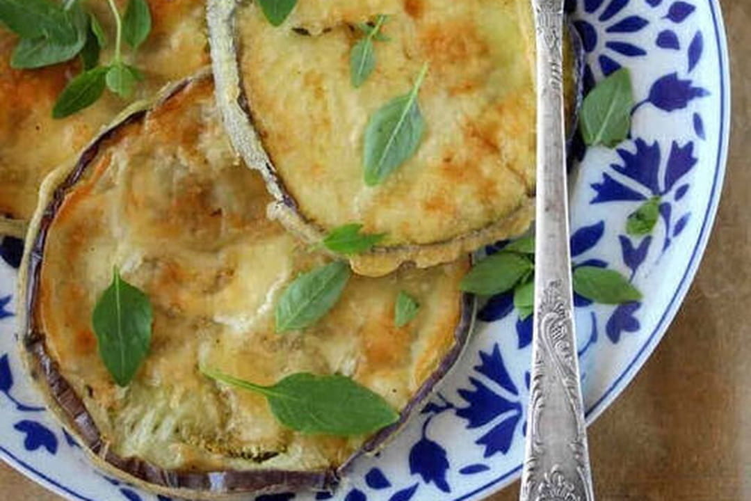 Aubergine ronde en tempura vegan