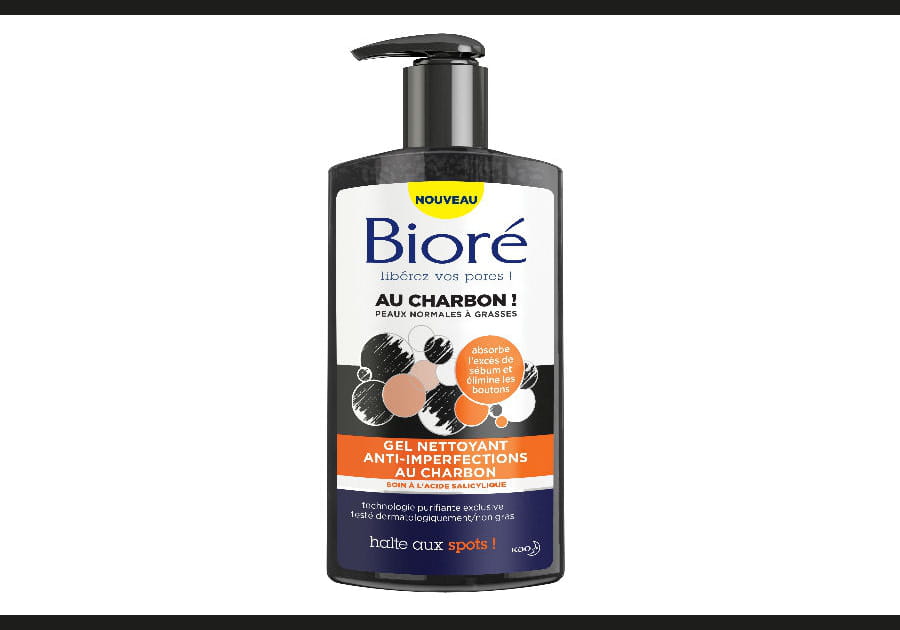 Gel nettoyant anti-imperfections au charbon Bior&eacute;