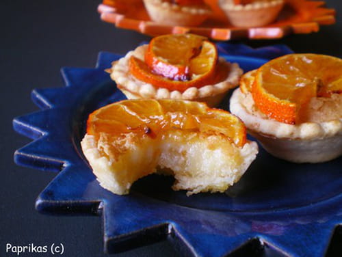 Mini tartelettes à la crème de clémentines