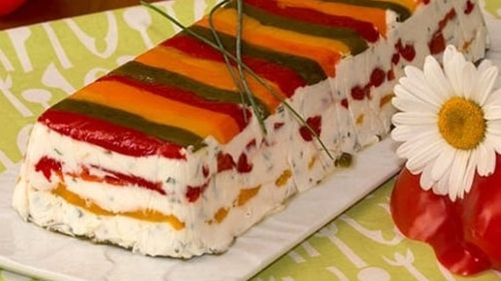 Terrine de chèvre aux poivrons
