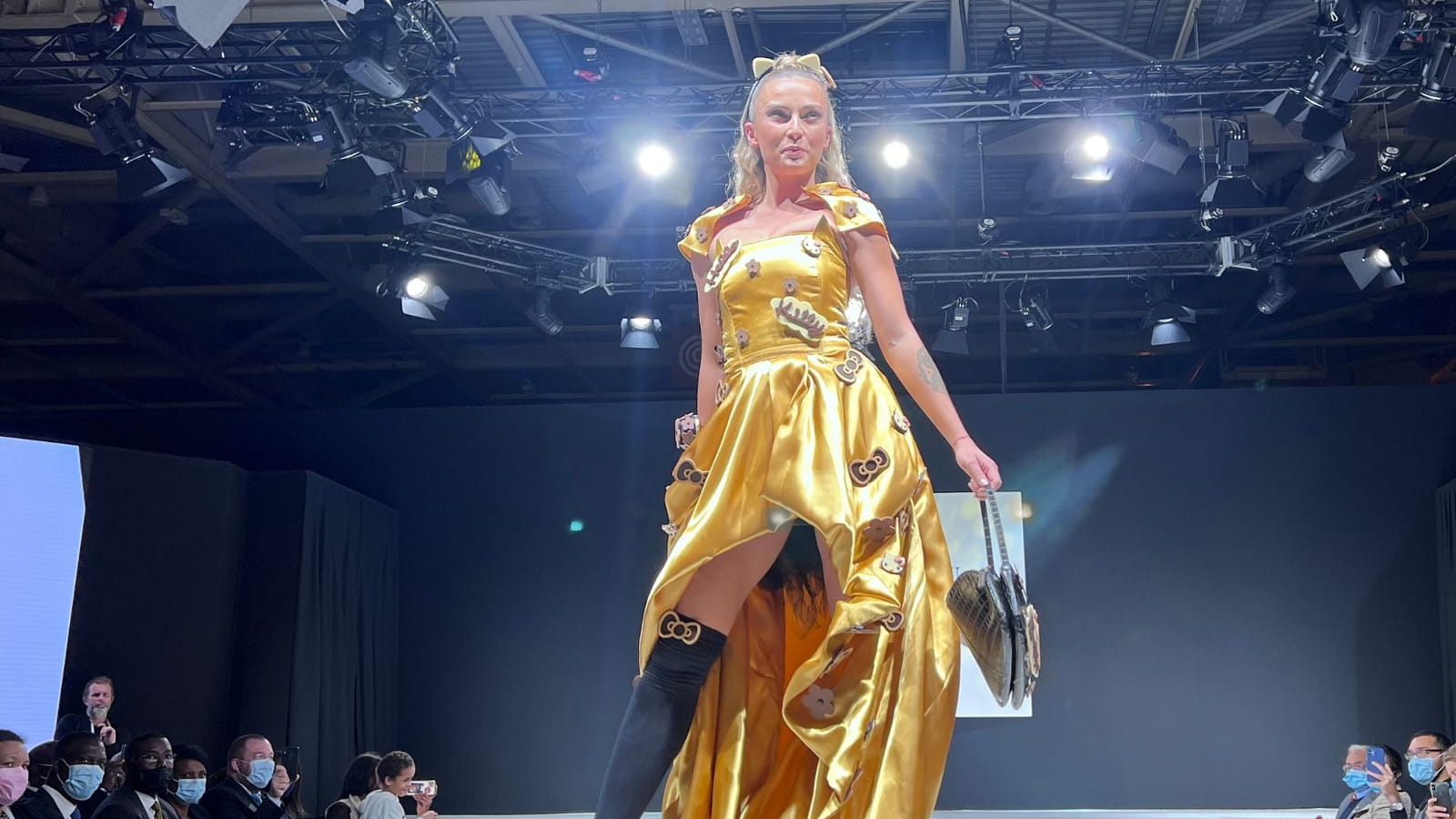 Inès Vandamme au Salon du Chocolat