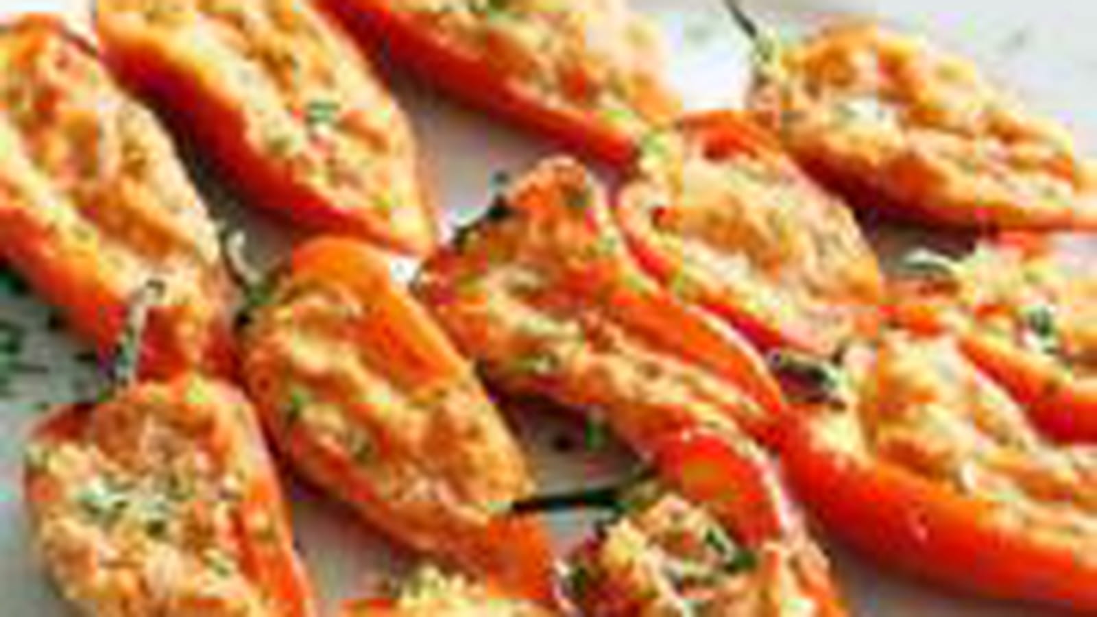 Poivrons farcis de poivronade à la fêta