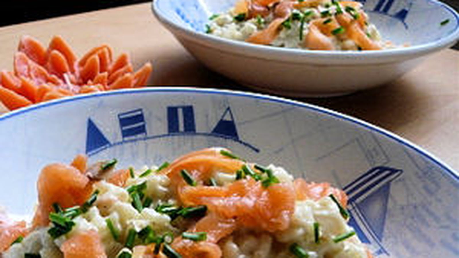 Risotto au saumon