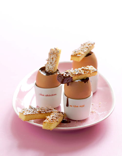 Mouillettes pralinées à la coque