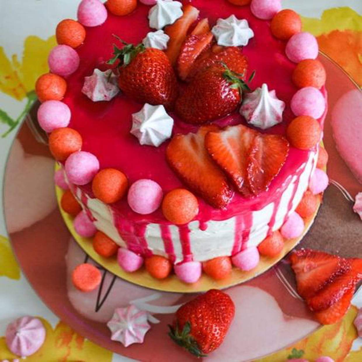 Layer Cake Vanille Et Fraises