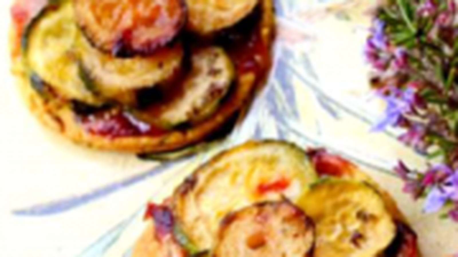 Tartelettes courgettes confites