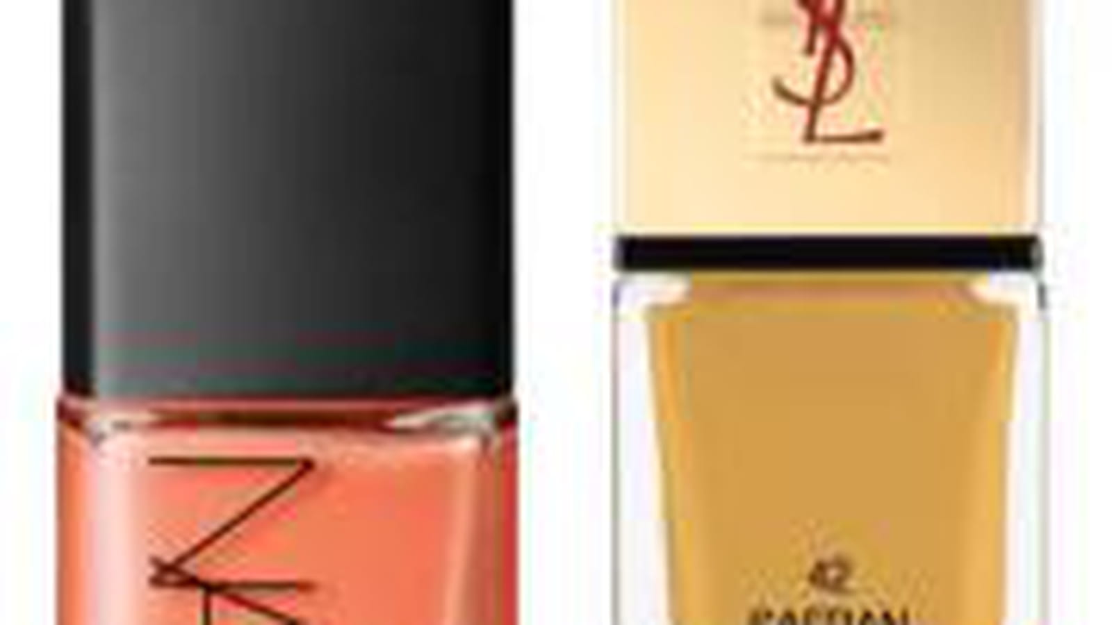 Vernis orange saumon et jaune safran