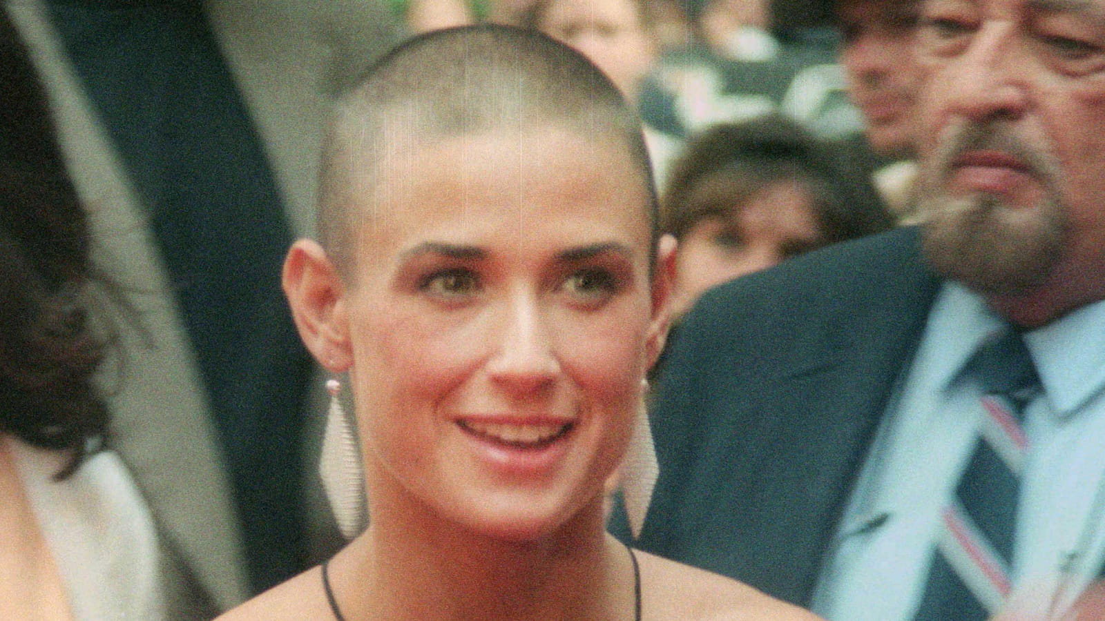 Demi Moore, avec son crâne rasé