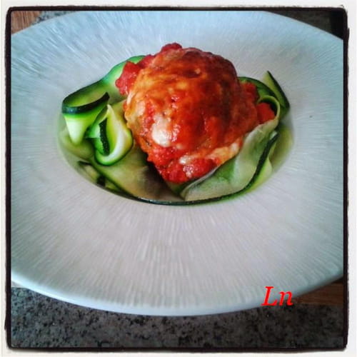 Polpetine : boulettes de viande gratinées à la mozzarella