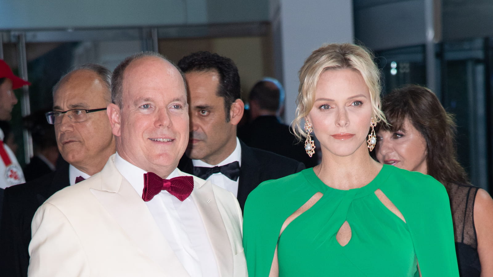 Le Prince Albert II et son épouse