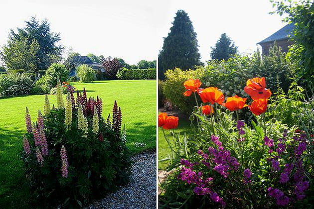 Un jardin normand tr&egrave;s fleuri