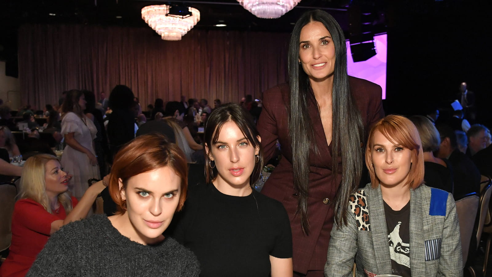 Tallulah Willis, Scout Willis, Demi Moore and Rumer Willis