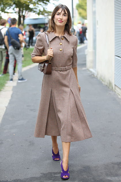 Jeanne Damas au d&eacute;fil&eacute; Prada