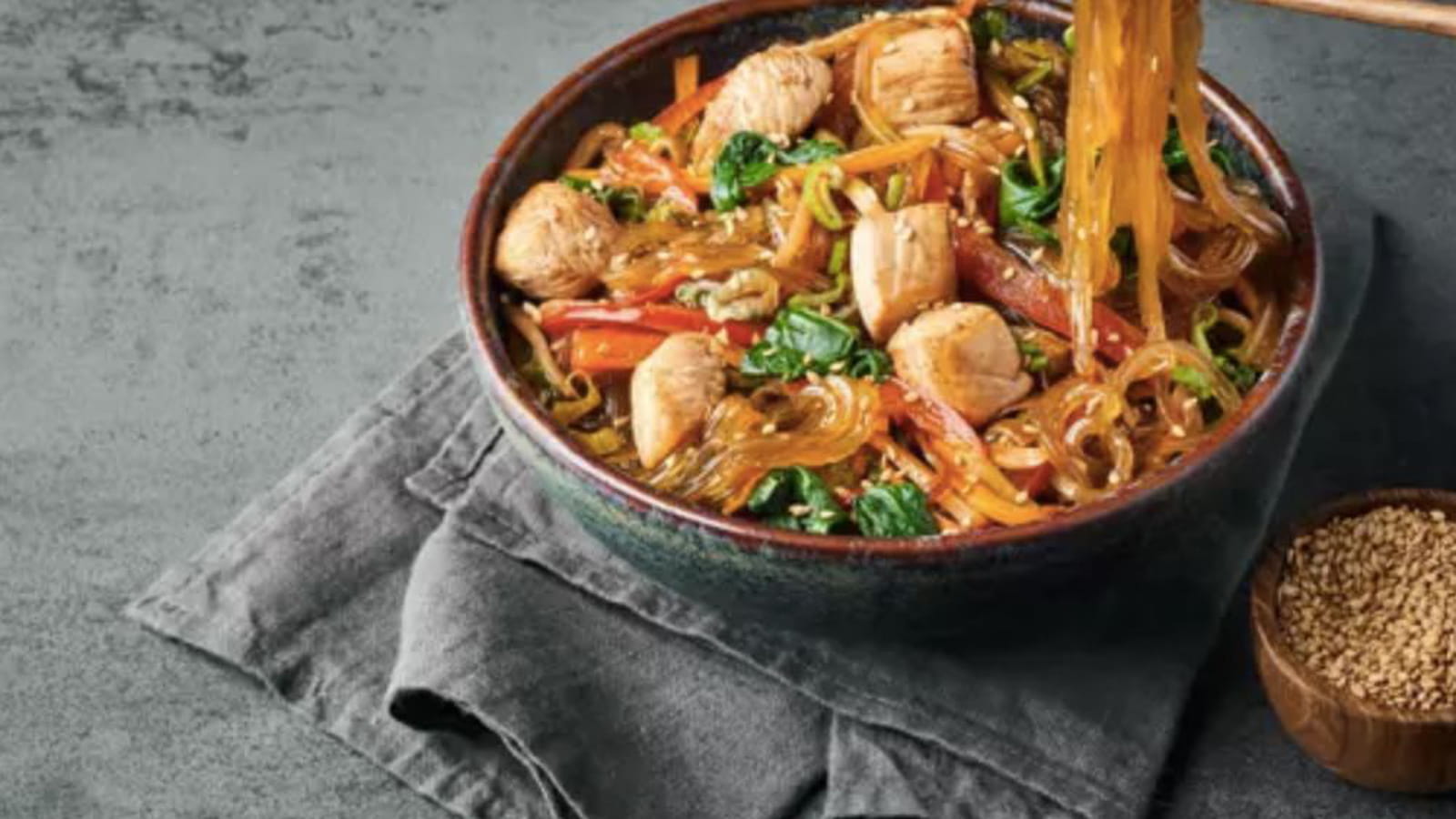 Japchae aux légumes