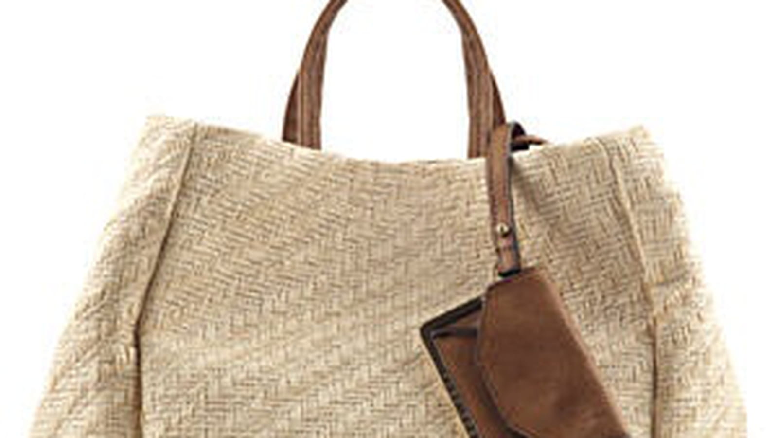 Sac "Taissa" en paille et cuir d'Hugo Boss