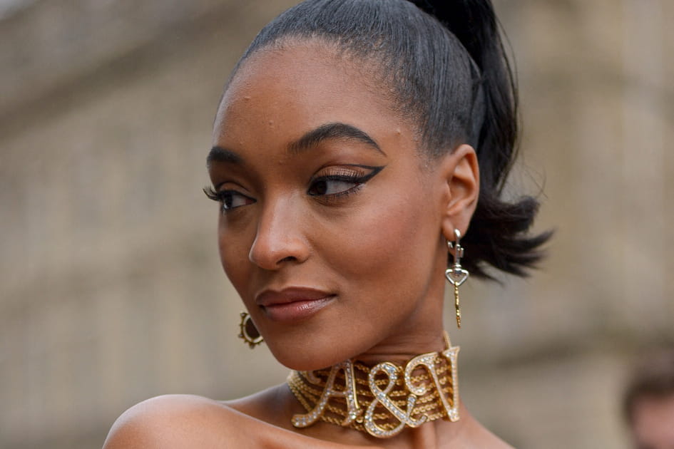 Jourdan Dunn et son cat eye graphique