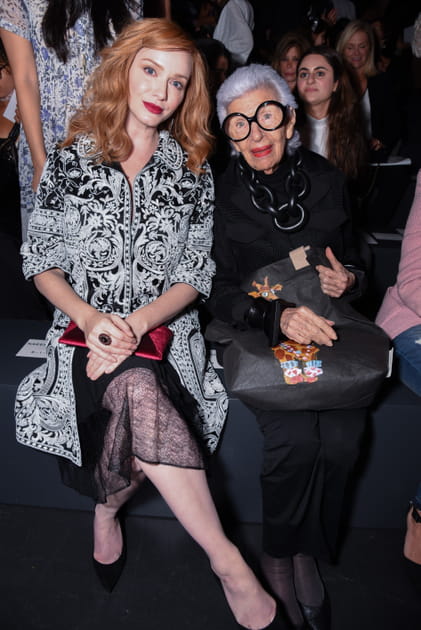 Christina Hendricks et Iris Apfel