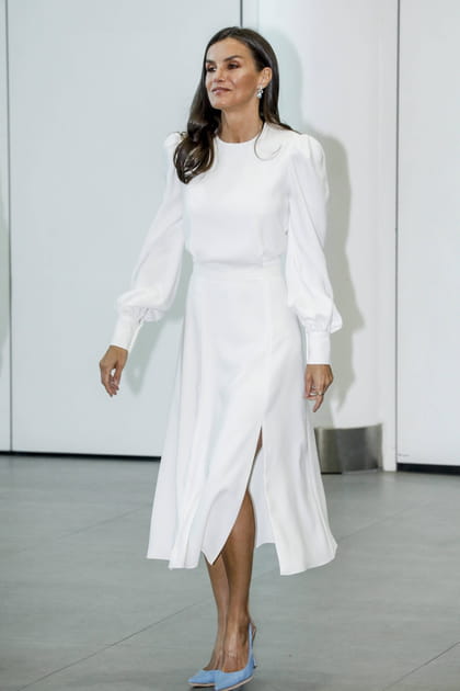 Après : Letizia d'Espagne à 51 ans en total look immaculé