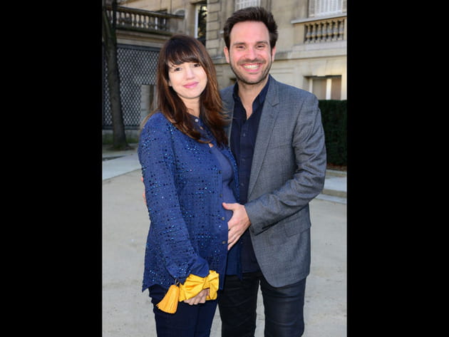 Christophe Michalak et Delphine McCarty au défilé Alexis Mabille