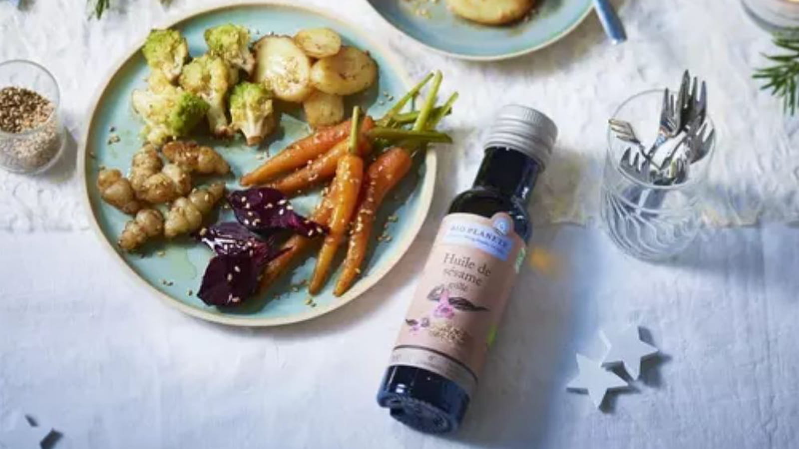 Mini-légumes d’hiver al dente à l'huile de sésame grillée